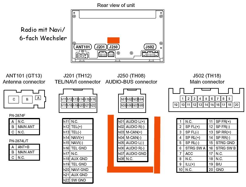 NISSAN Car Radio Stereo Audio Wiring Diagram Autoradio connector wire